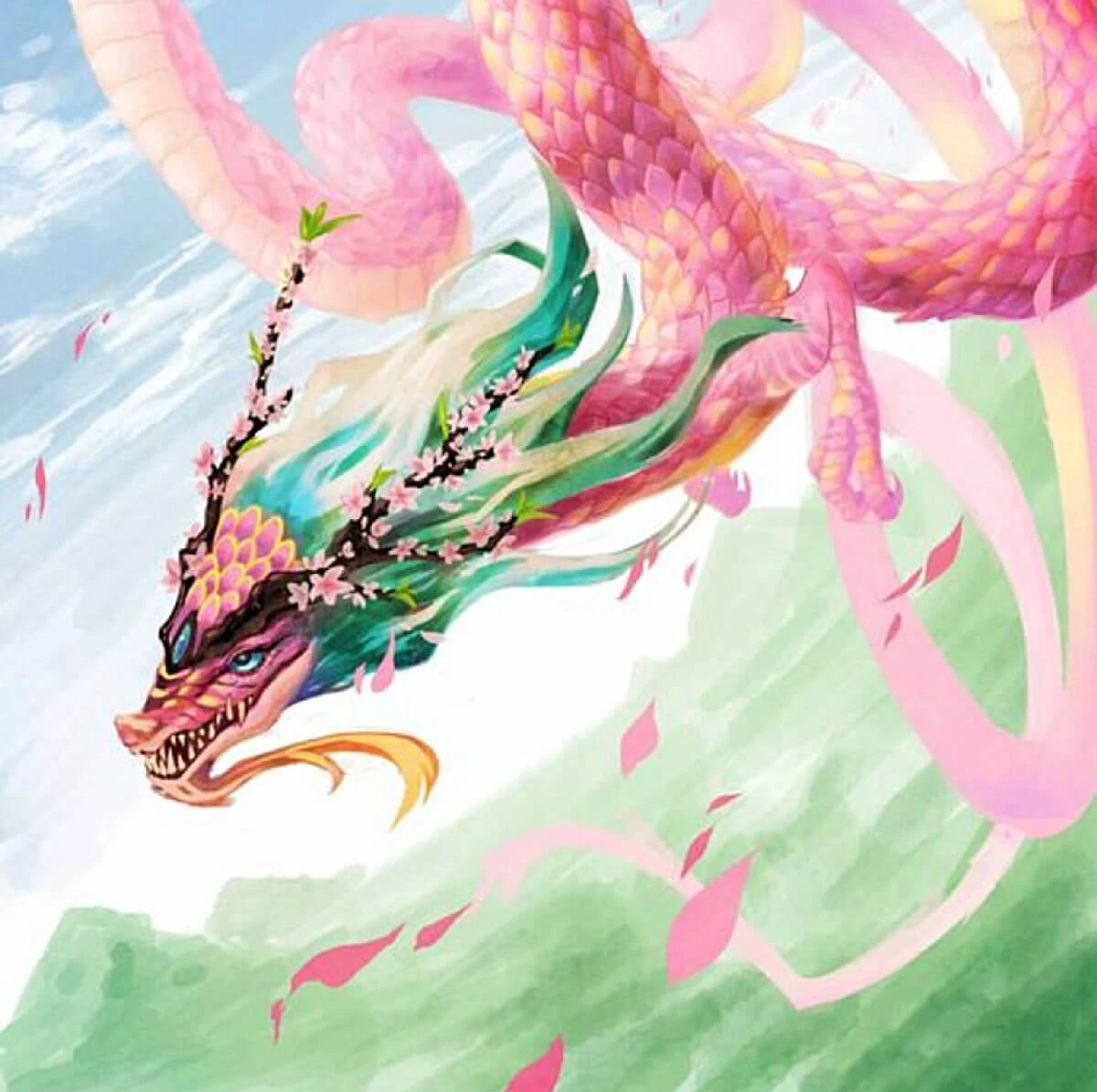big pink dragon